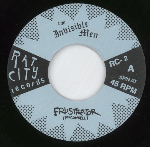 The Invisible Men Frustrator 7" vinyl single (7 inch record / 45) US -MJ07FR891582