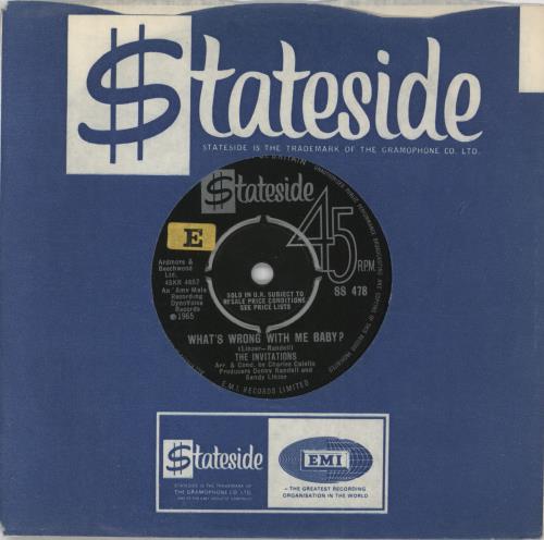 The Invitations What's Wrong With Me Baby? - 1st 7" vinyl single (7 inch record / 45) UK V7F07WH817502