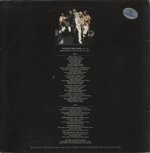 The Isley Brothers 3 + 3 (Three Plus Three) - 1st vinyl LP album (LP record) Dutch ISRLPTH875346