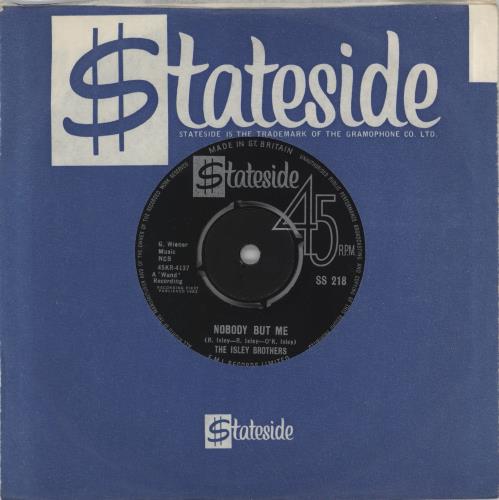 The Isley Brothers Nobody But Me 7" vinyl single (7 inch record / 45) UK ISR07NO772218