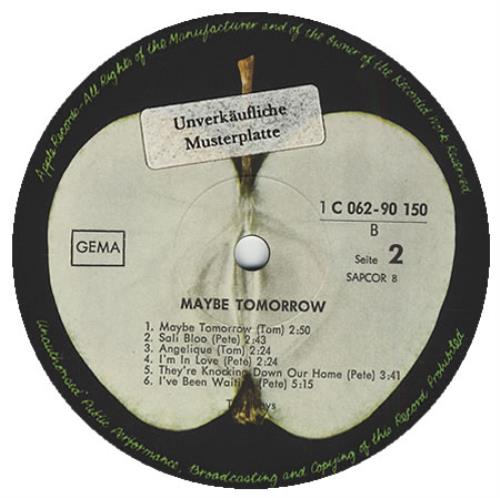 The Iveys Maybe Tomorrow vinyl LP album (LP record) German IVYLPMA344037