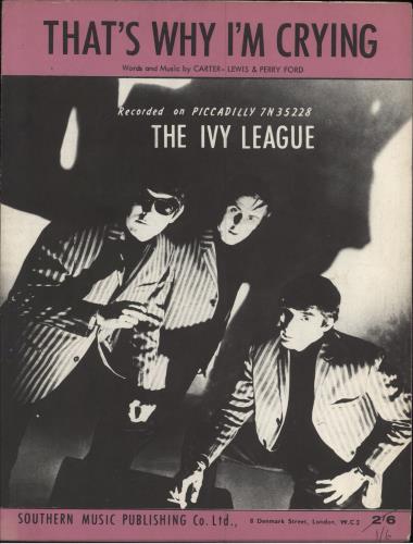 The Ivy League That's Why I'm Crying sheet music UK IVLSMTH780959