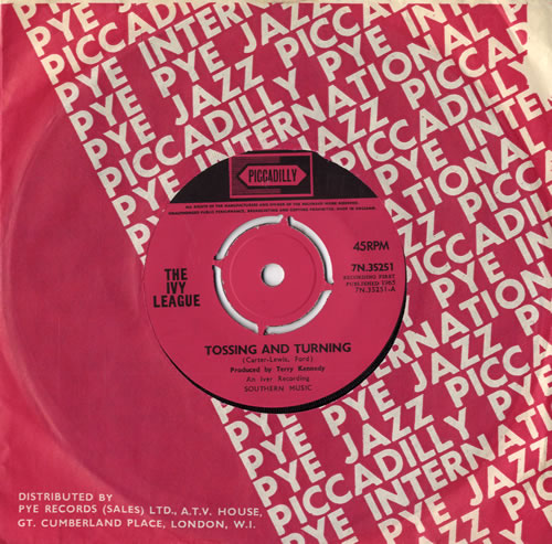 The Ivy League Tossing And Turning - 4pr 7" vinyl single (7 inch record / 45) UK IVL07TO346781