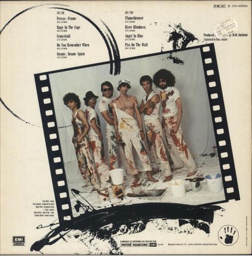 The J. Geils Band Freeze-Frame vinyl LP album (LP record) French JGBLPFR725580