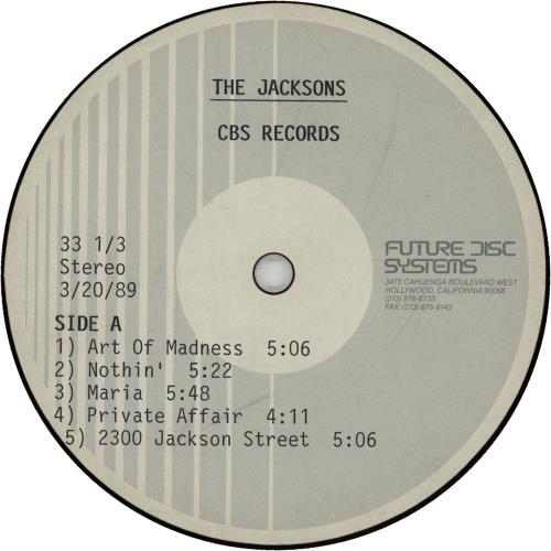 The Jackson Five 2300 Jackson Street acetate US JKSATJA645946