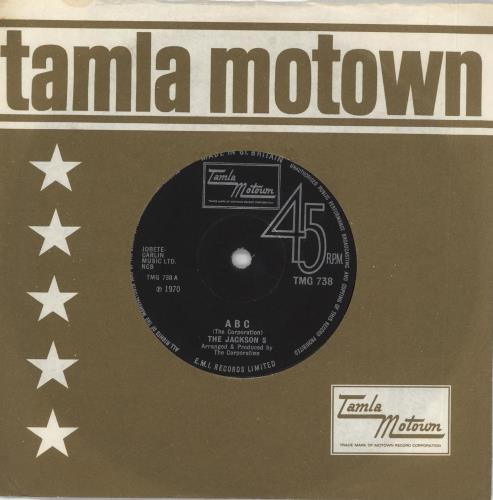 The Jackson Five ABC - Solid 7" vinyl single (7 inch record / 45) UK JKS07AB255909