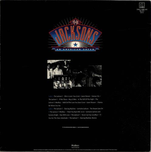 The Jackson Five An American Dream vinyl LP album (LP record) Brazilian JKSLPAN699151