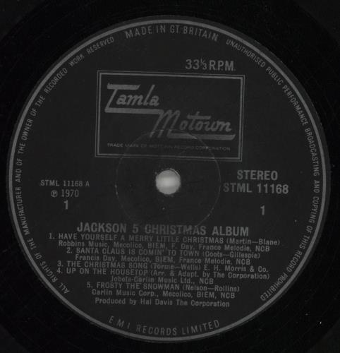 The Jackson Five Christmas Album vinyl LP album (LP record) UK JKSLPCH301088
