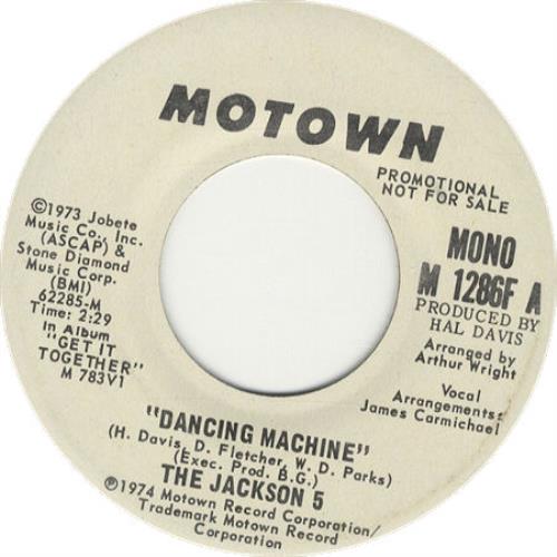 The Jackson Five Dancing Machine 7" vinyl single (7 inch record / 45) US JKS07DA280231