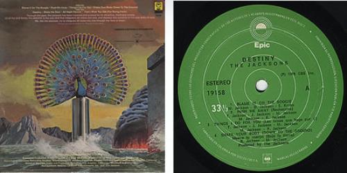The Jackson Five Destiny vinyl LP album (LP record) Colombian JKSLPDE237770