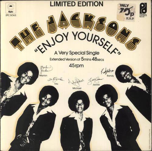 The Jackson Five Enjoy Yourself 12" vinyl single (12 inch record / Maxi-single) UK JKS12EN35749