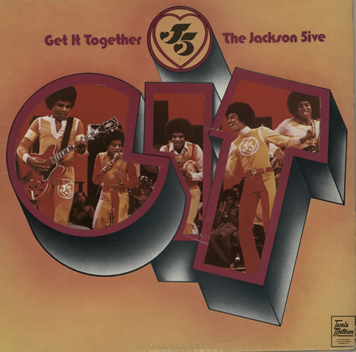 The Jackson Five Get It Together - Die-cut sleeve vinyl LP album (LP record) UK JKSLPGE581925