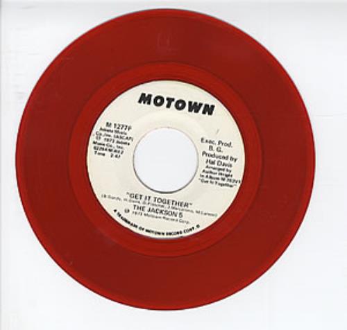 The Jackson Five Get It Together - Red Vinyl 7" vinyl single (7 inch record / 45) US JKS07GE287937