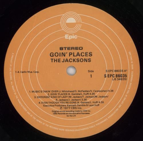 The Jackson Five Goin' Places vinyl LP album (LP record) UK JKSLPGO736627