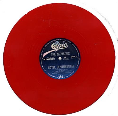 The Jackson Five Hotel Sentimental - Heartbreak Hotel - Red Vinyl 12" vinyl single (12 inch record / Maxi-single) Mexican JKS12HO125090