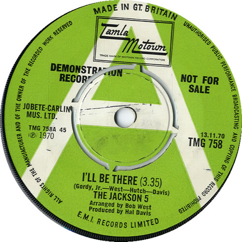 The Jackson Five I'll Be There 7" vinyl single (7 inch record / 45) UK JKS07IL604891