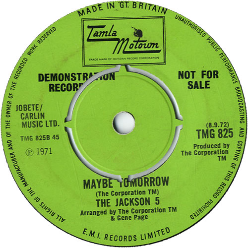 The Jackson Five Little Bitty Pretty One 7" vinyl single (7 inch record / 45) UK JKS07LI604890