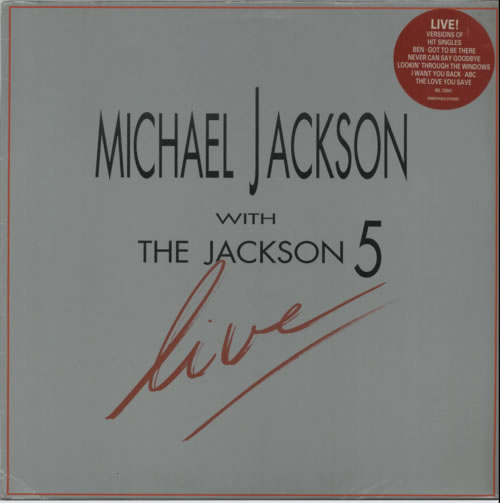 The Jackson Five Live vinyl LP album (LP record) German JKSLPLI613017