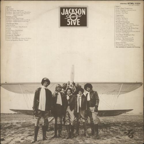 The Jackson Five Skywriter - Sample Stickered vinyl LP album (LP record) UK JKSLPSK301108