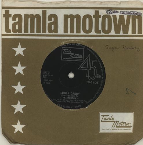 The Jackson Five Sugar Daddy 7" vinyl single (7 inch record / 45) UK JKS07SU680044