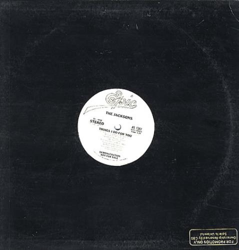 The Jackson Five Things I Do For You 12" vinyl single (12 inch record / Maxi-single) US JKS12TH71535