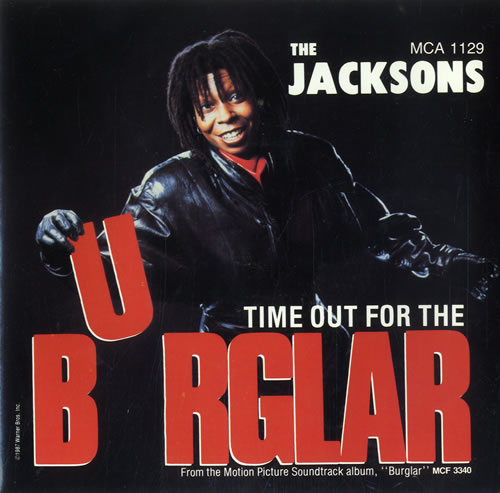 The Jackson Five Time Out For The Burglar 7" vinyl single (7 inch record / 45) UK JKS07TI65161