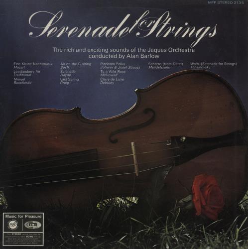 The Jacques Orchestra Serenade For Strings vinyl LP album (LP record) UK 2K2LPSE757507