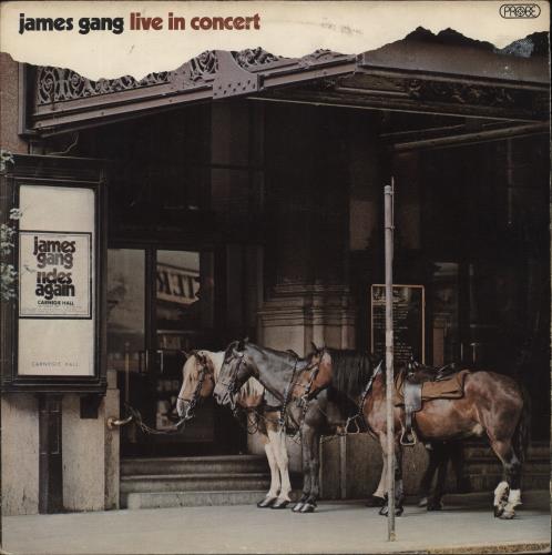 The James Gang Live In Concert - VG vinyl LP album (LP record) UK JMGLPLI874404