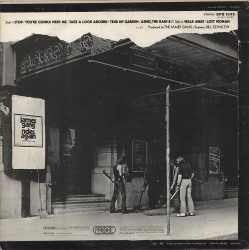 The James Gang Live In Concert - VG vinyl LP album (LP record) UK JMGLPLI874404