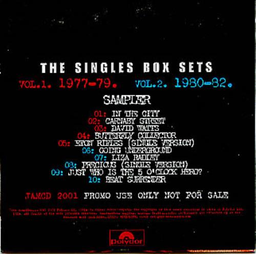 The Jam 45rpm Sampler CD album (CDLP) UK JAMCDRP182746