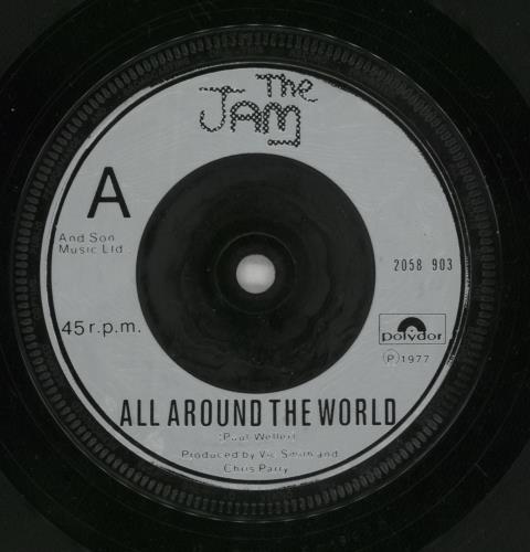 The Jam All Around The World 7" vinyl single (7 inch record / 45) UK JAM07AL73476