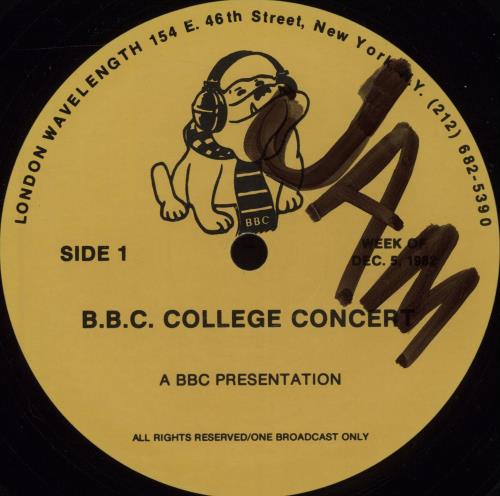The Jam BBC College Concert vinyl LP album (LP record) US JAMLPBB677594