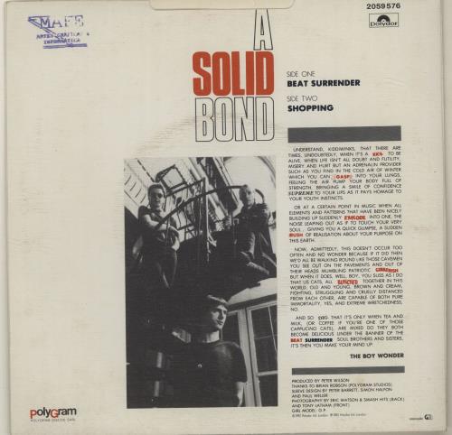 The Jam Beat Surrender 7" vinyl single (7 inch record / 45) Portuguese JAM07BE686729