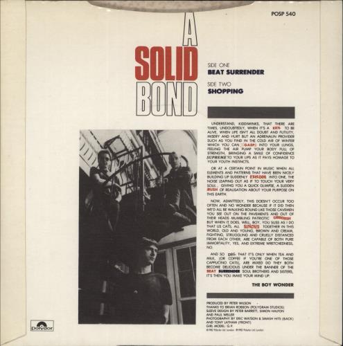 The Jam Beat Surrender 7" vinyl single (7 inch record / 45) UK JAM07BE89082