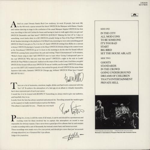 The Jam Dig The New Breed vinyl LP album (LP record) New Zealand JAMLPDI424540