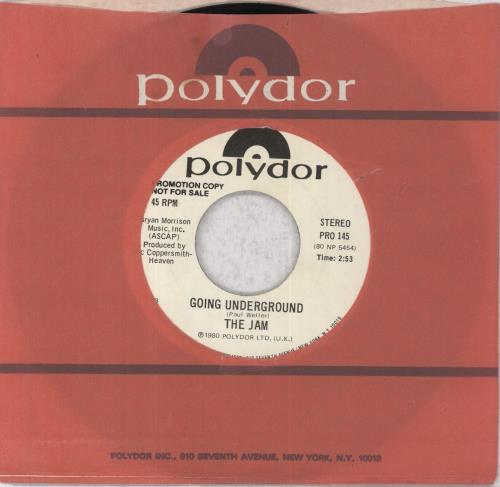 The Jam Going Underground - White label 7" vinyl single (7 inch record / 45) US JAM07GO65087