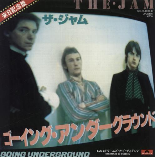 The Jam Going Underground 7" vinyl single (7 inch record / 45) Japanese JAM07GO50448