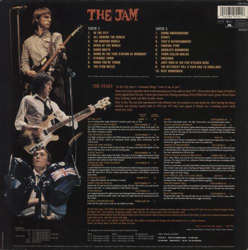 The Jam Greatest Hits vinyl LP album (LP record) UK JAMLPGR128911