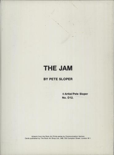 The Jam Greeting Card memorabilia UK JAMMMGR675368