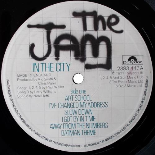 The Jam In The City - 1st vinyl LP album (LP record) UK JAMLPIN233335