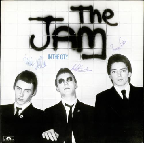 The Jam In The City - Autographed vinyl LP album (LP record) UK JAMLPIN524173