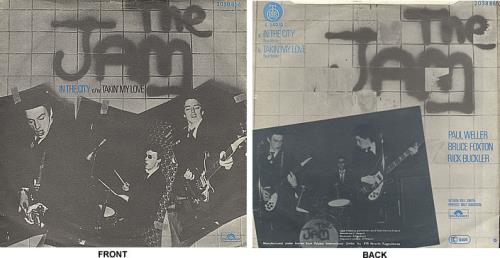 The Jam In The City 7" vinyl single (7 inch record / 45) Yugoslavian JAM07IN380239