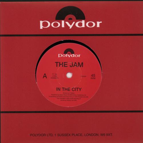 The Jam In The City 7" vinyl single (7 inch record / 45) UK JAM07IN91402