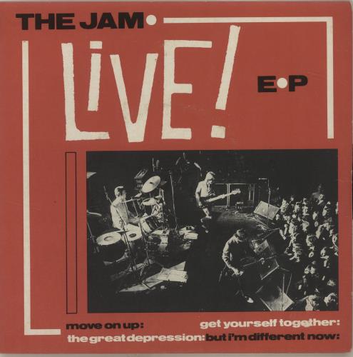 The Jam Live E.P. 7" vinyl single (7 inch record / 45) UK JAM07LI107338