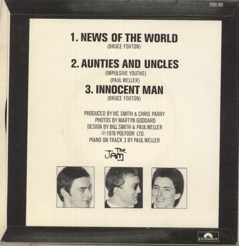 The Jam News Of The World + P/S - EX 7" vinyl single (7 inch record / 45) UK JAM07NE879442