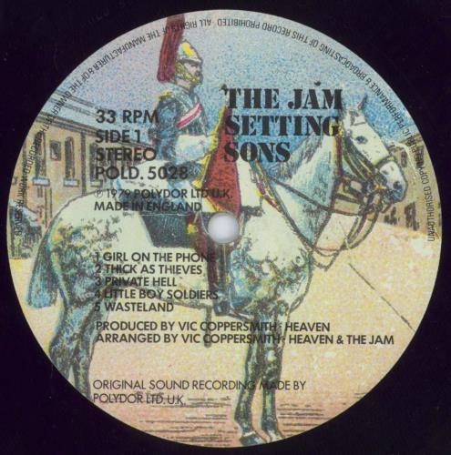 The Jam Setting Sons - 1st (b) - VG vinyl LP album (LP record) UK JAMLPSE816963