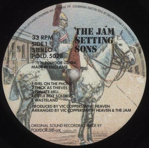 The Jam Setting Sons vinyl LP album (LP record) UK JAMLPSE82601