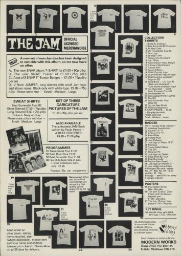 The Jam Snap! - Complete + Stickered - EX 2-LP vinyl record set (Double LP Album) UK JAM2LSN657265