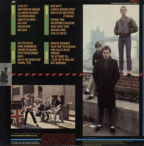 The Jam Snap! - Complete + Stickered - VG 2-LP vinyl record set (Double LP Album) UK JAM2LSN881029