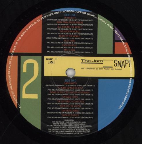 The Jam Snap! - Complete - EX 2-LP vinyl record set (Double LP Album) UK JAM2LSN858361